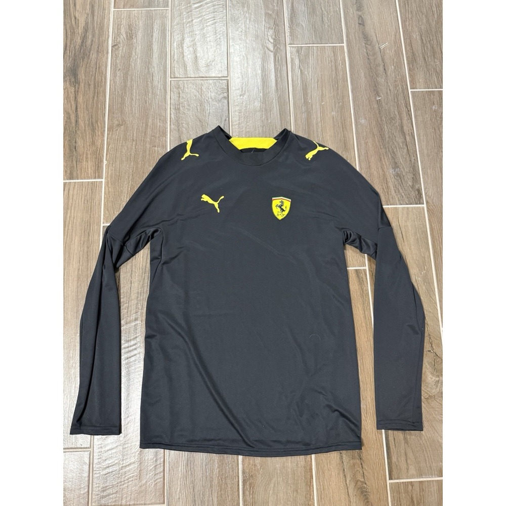 Puma Ferrari Black/Yellow Jersey Race Ready Size Medium